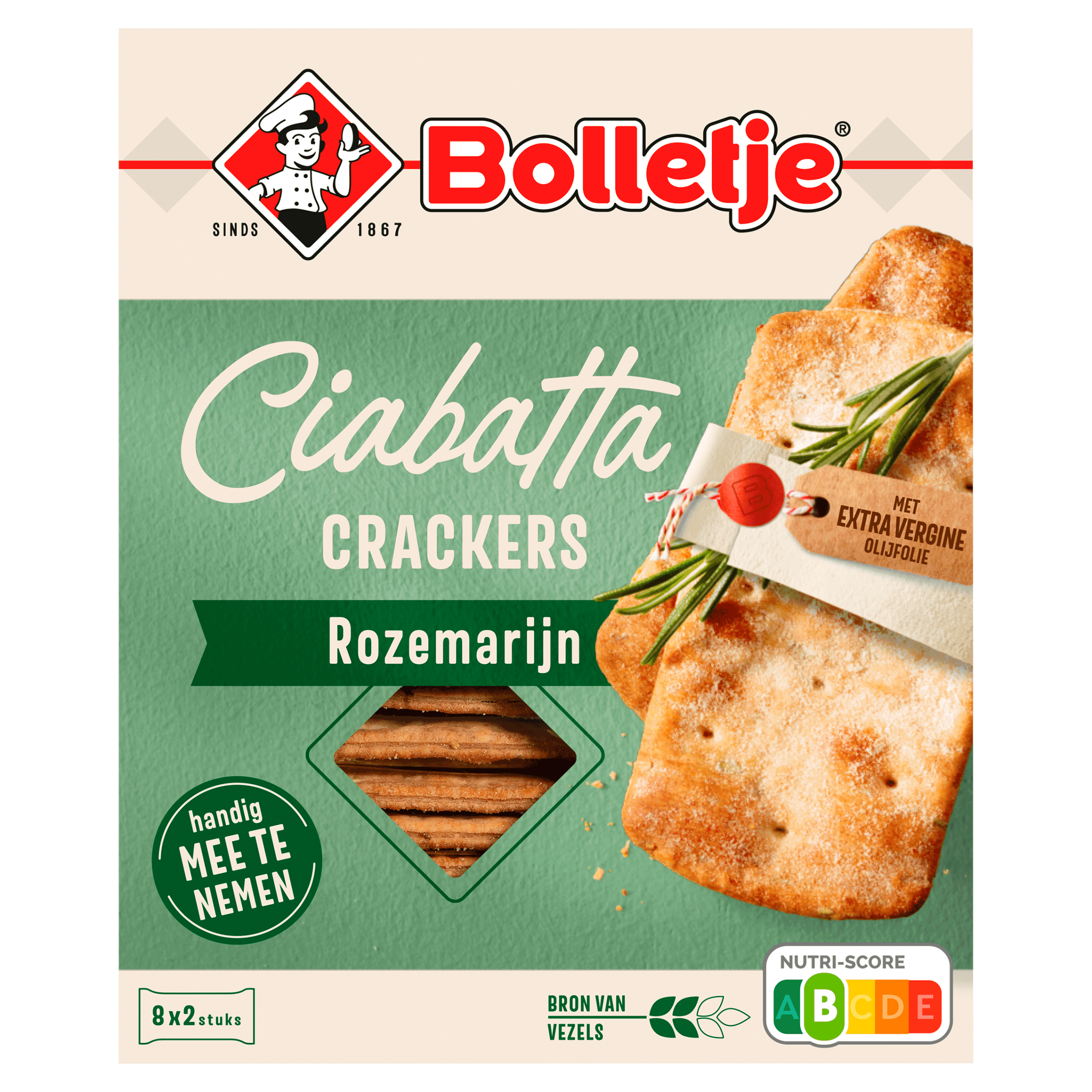 Bolletje Ciabatta Tussendoorcracker Rozemarijn