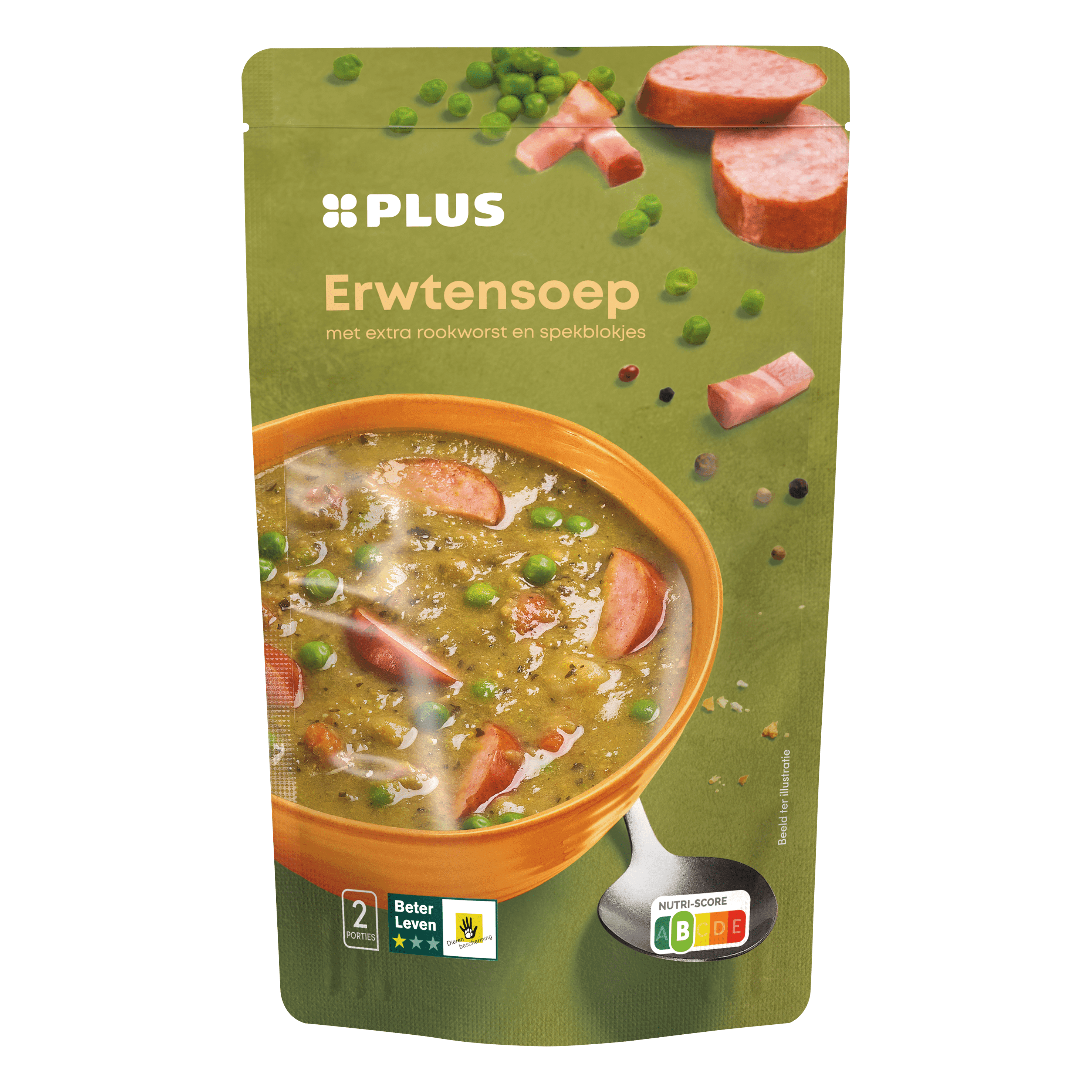PLUS Soep in zak erwtensoep