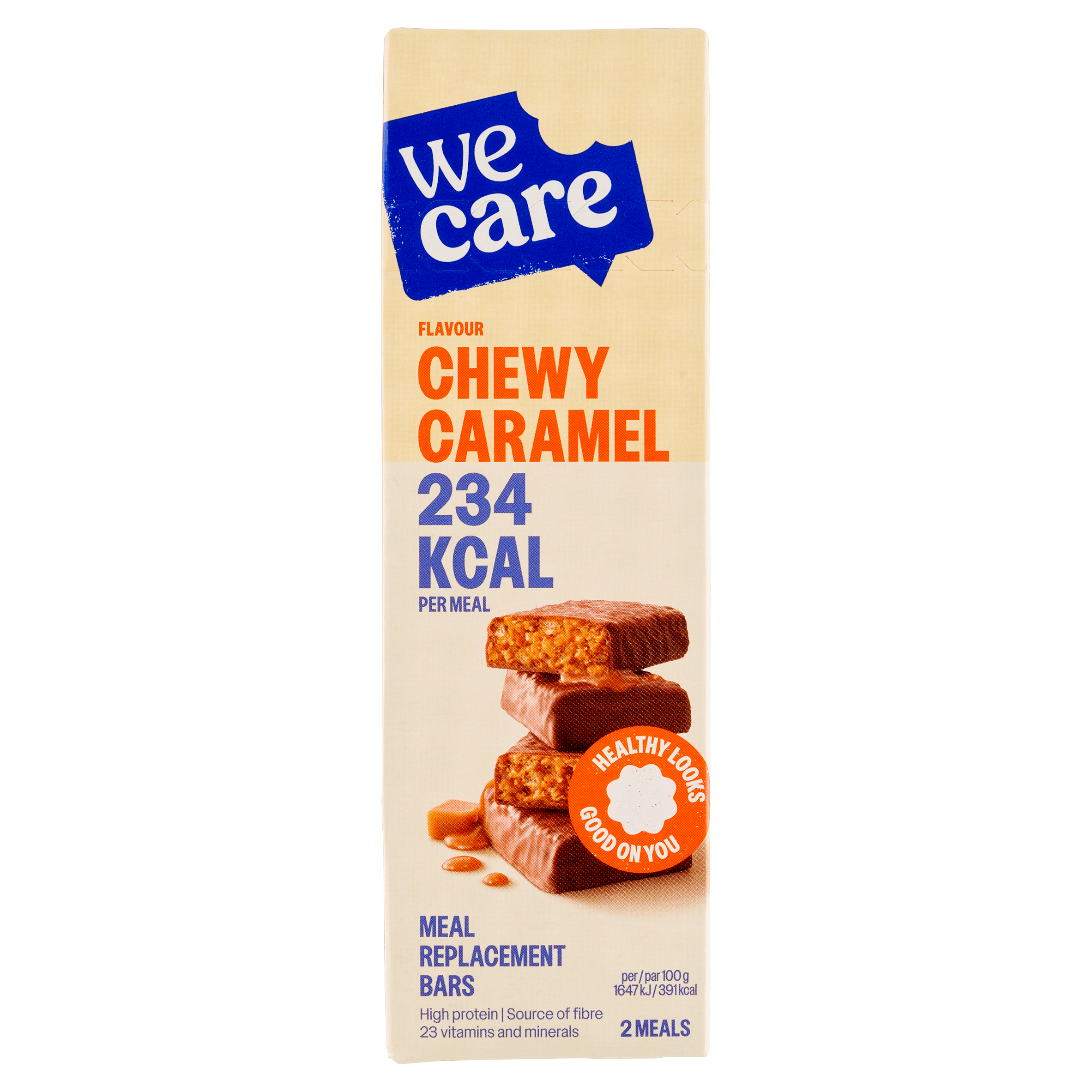 WeCare 12-uurtje maaltijdreep caramel