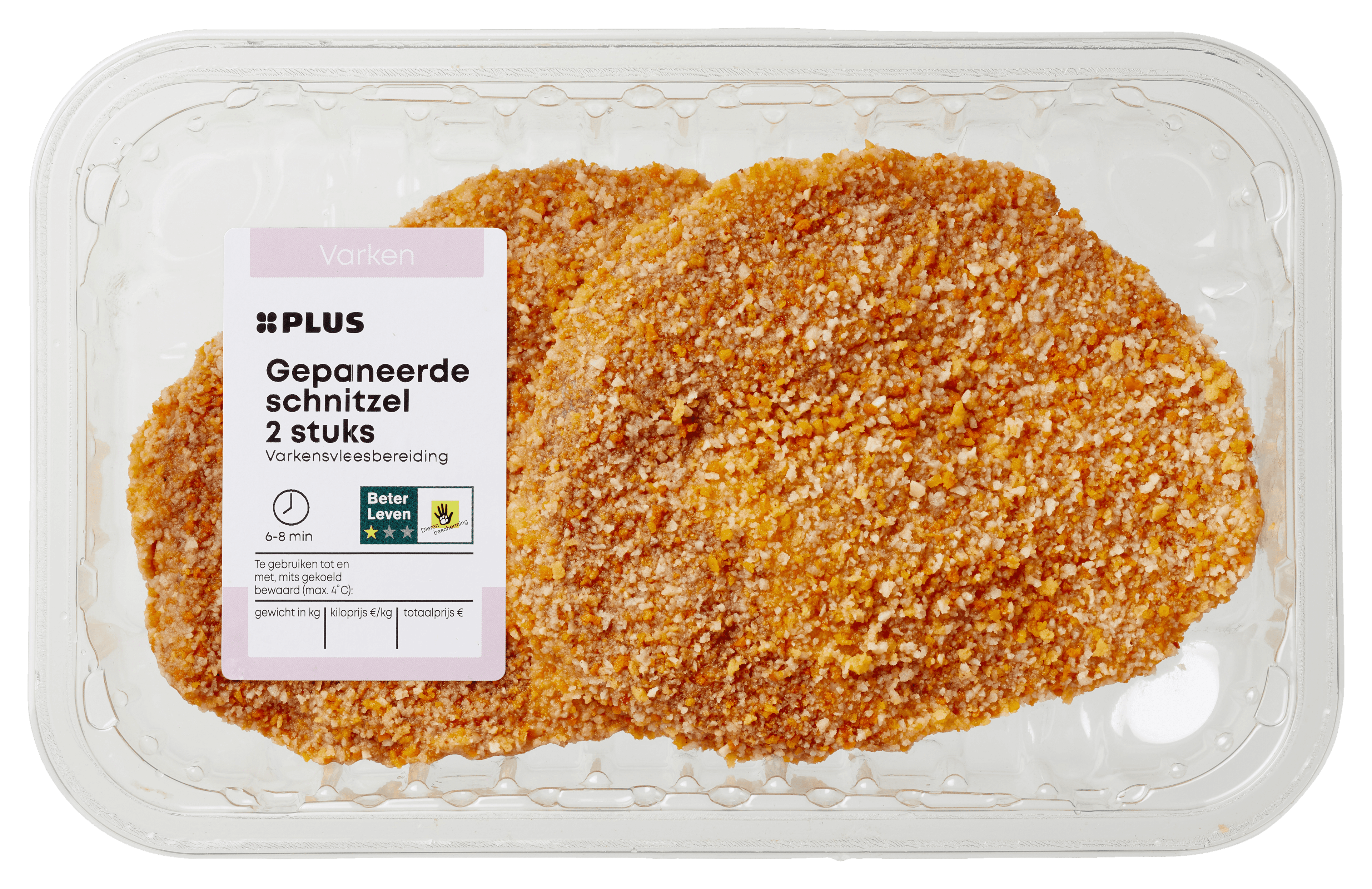 PLUS Boerentrots Gepaneerde schnitzel 2 st