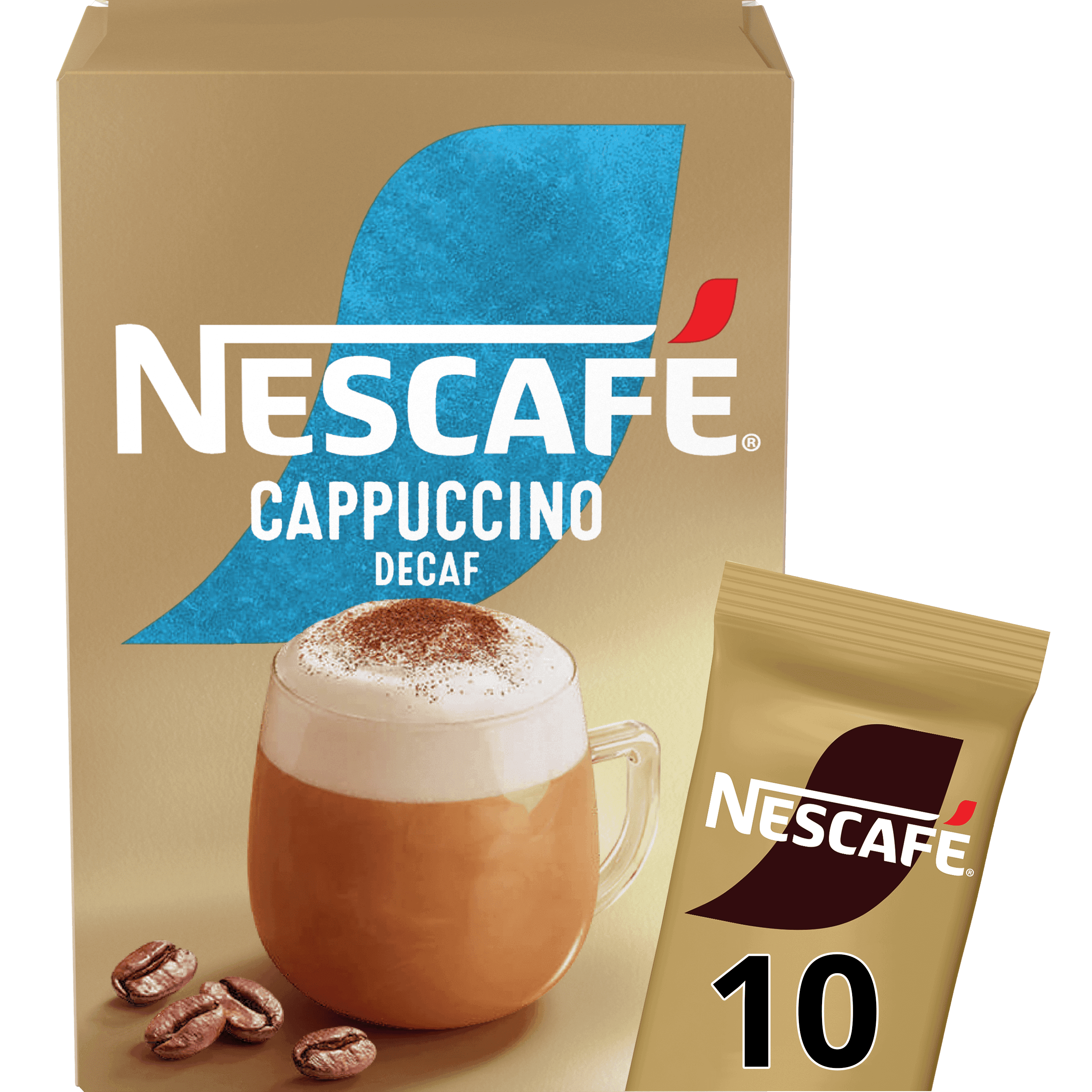 Nescafe Cappuccino gold decaf Oploskoffie