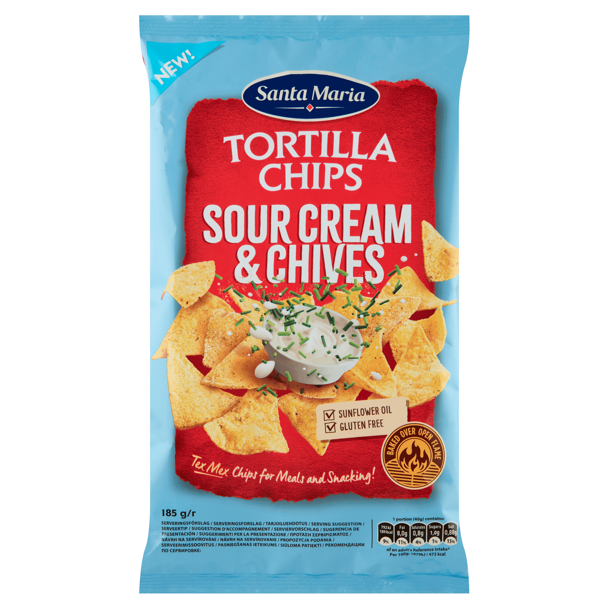 Santa maria Tortilla Chips Sour Cream & Chives