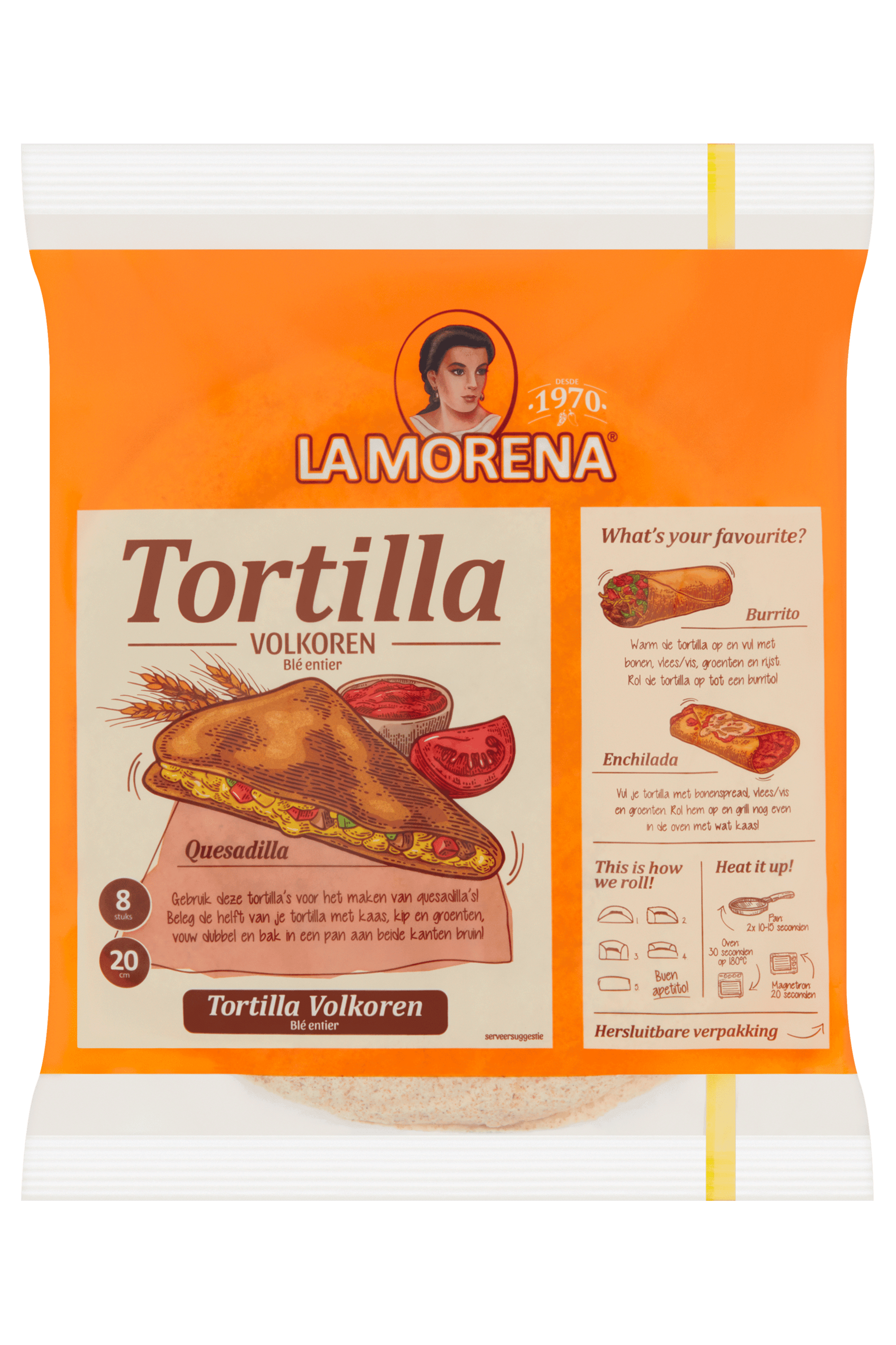 La Morena Tortilla volkoren