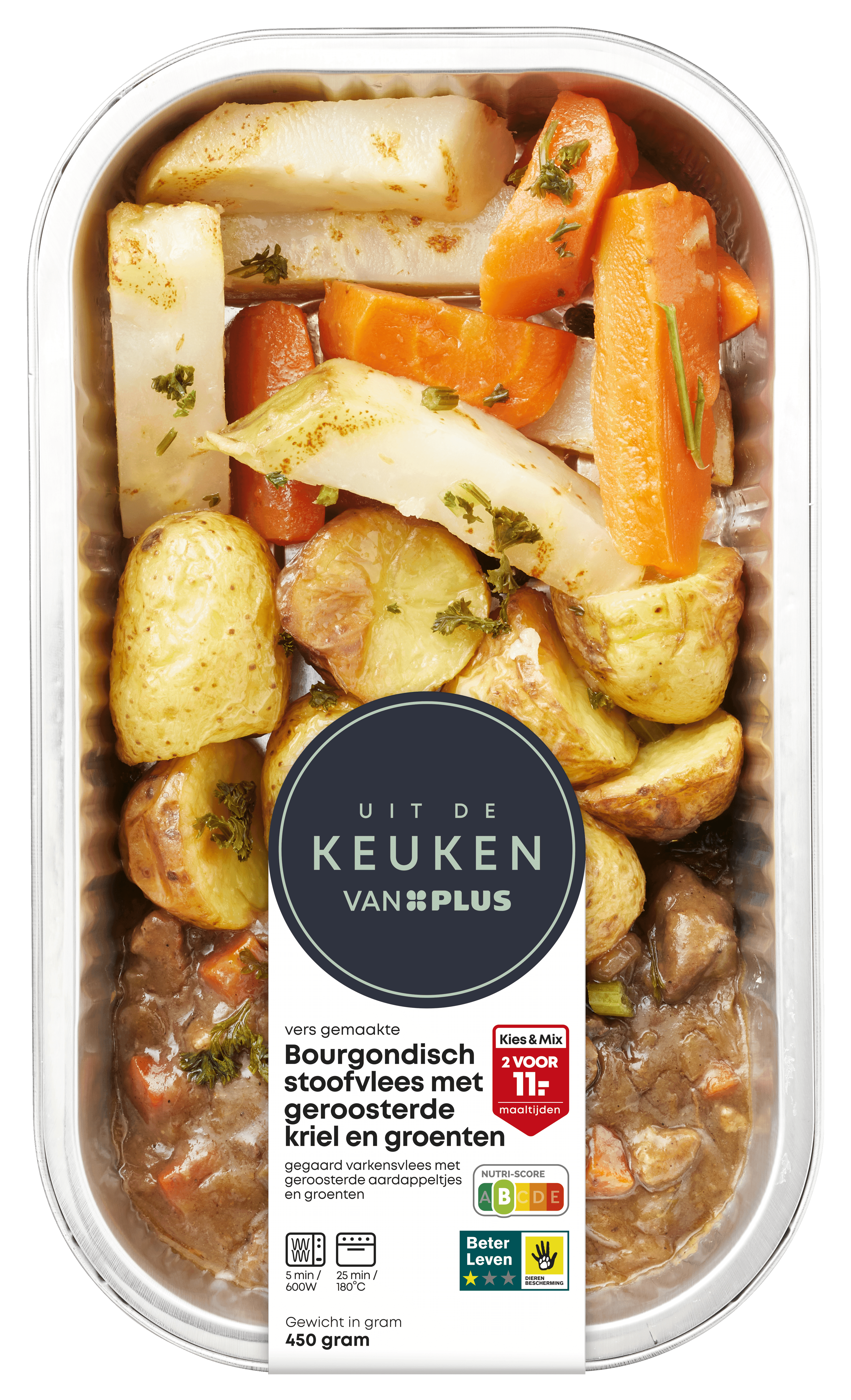 Uit de keuken van Stoofvlees met kriel & groenten