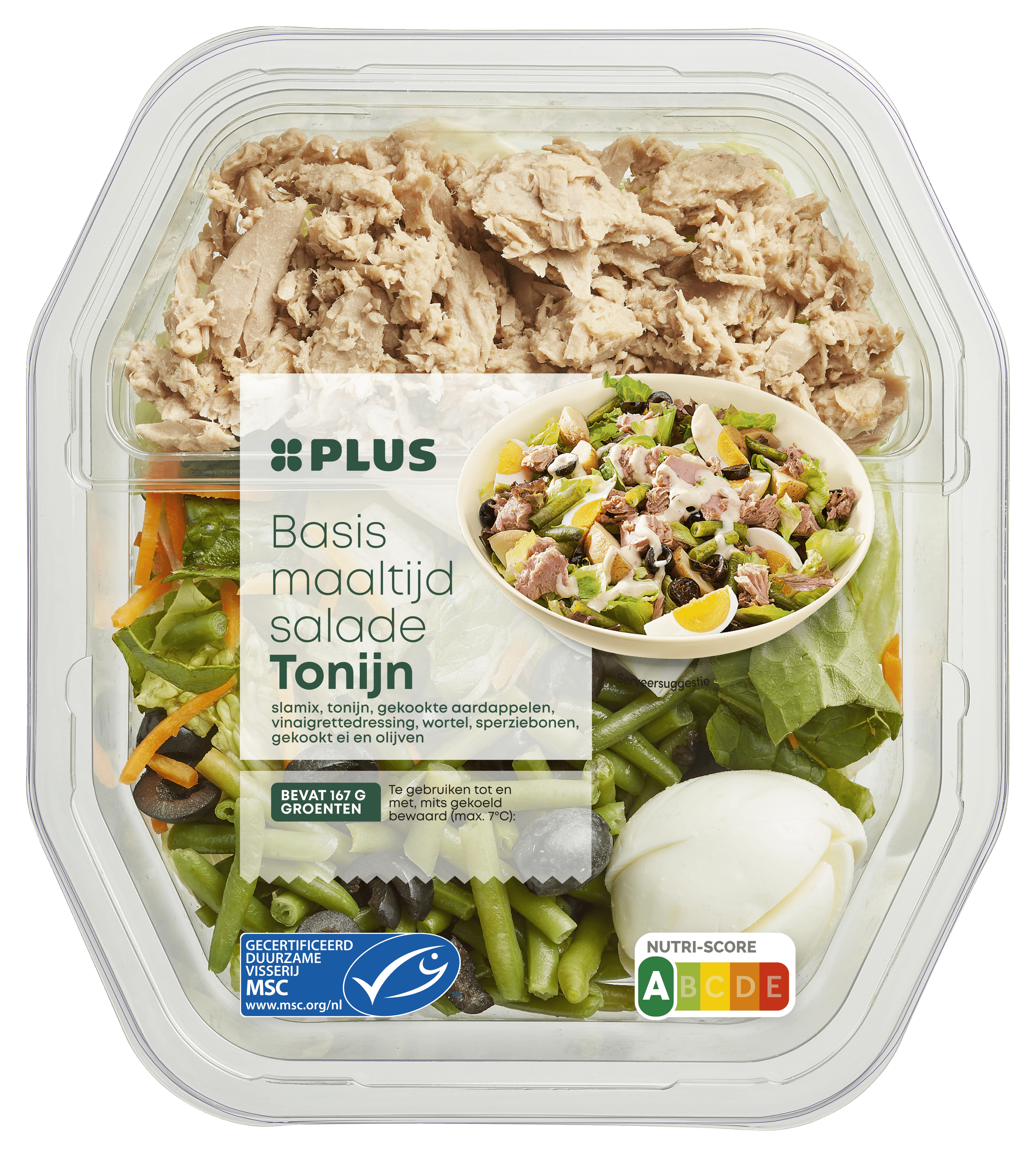 PLUS Basismaaltijdsalade Tonijn