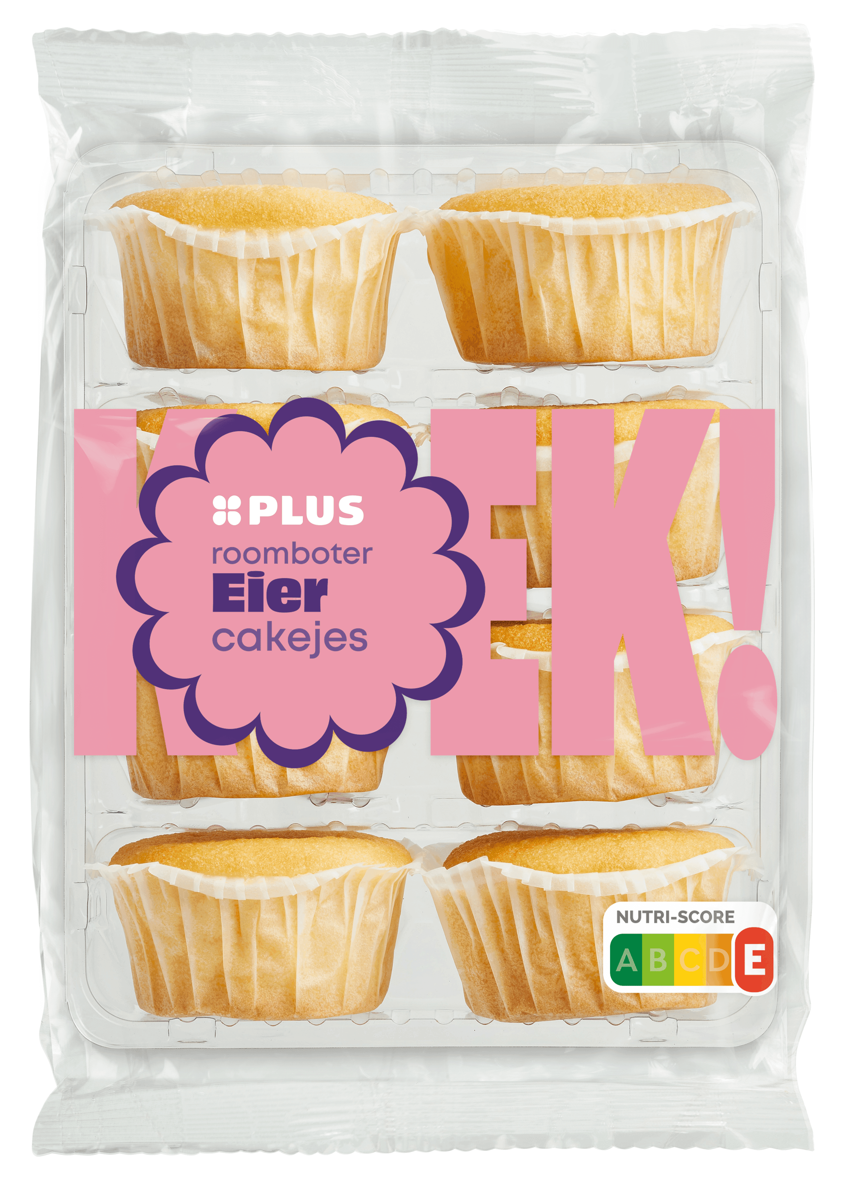 PLUS Roomboter eiercakejes