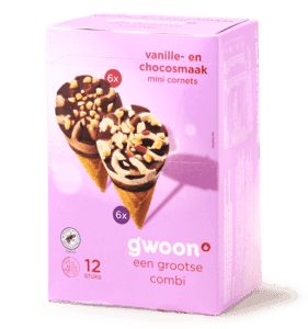 Cornets vanille chocola mini ijsjes