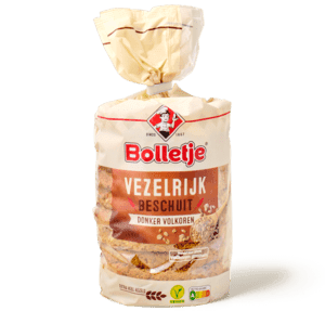 Beschuit vezelrijk donker volkoren