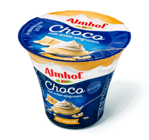 Choco met échte slagroom wit-vanille