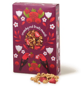 Krokante muesli rood fruit