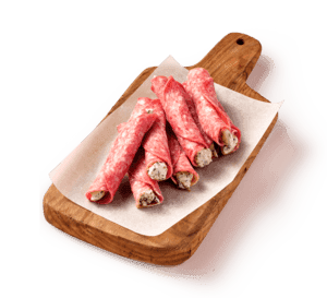 Salami met kruidenroomkaas