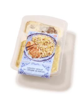 Witlofstamppot met hamlapje