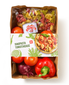Verspakket dino pasta met tomatensaus