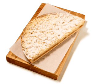 Appelkruimelvlaai half