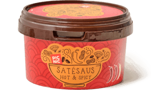 Satésaus kant & klaar hot & spicy