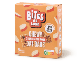 Chewy oat bar cinnamon roll