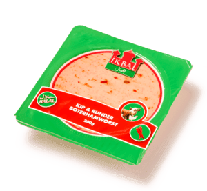 Kip & runder boterhamworst met paprika