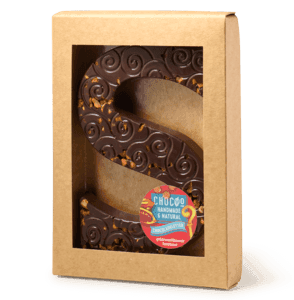 Choco-O chocoladeletter S puur gekaramelliseerde hazelnoten