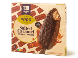 Salted caramel biscuit crunch sticks