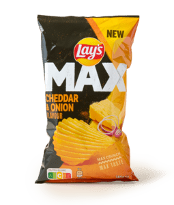 Ribbel chips cheddar kaas ui