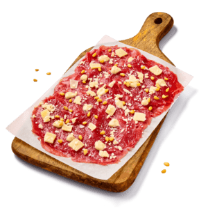 Carpaccio met truffelmayonaise