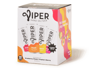 Hard seltzer variety pack cherry, peach, tropical & cranberry)