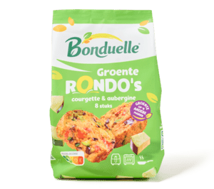 Groente rondo's courgette & aubergine