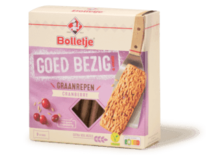Goed bezig krokante graanrepen cranberry