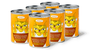 Brokjes in saus adult kip