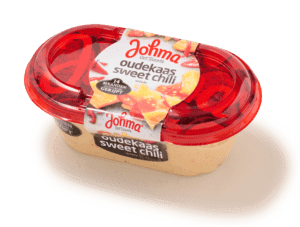 Oude kaas sweet chilisalade