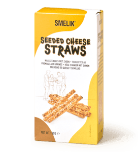 Roomboter kaasstengels met zaden