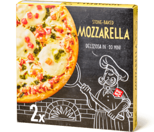 Steenoven pizza's mozzarella