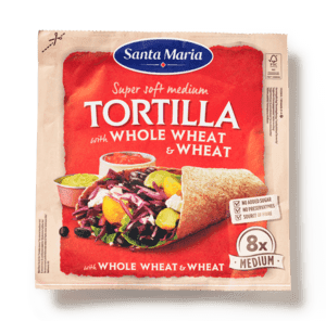 Tortillawraps met volkorenmeel