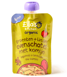 Groente ovenschotel met linzen 6+