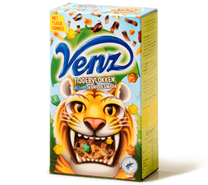 Rimboe tijgervlokken melk