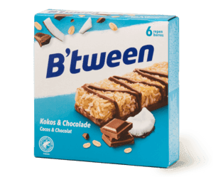 B'tween mueslireep kokos & chocolade