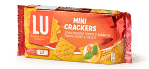 Mini Crackers Zongedroogde Tomaat & Basilicum 8x