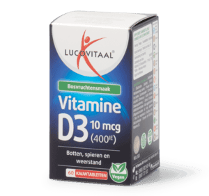 Vitamine D3 10mcg (400IE) vegan kauwtablet