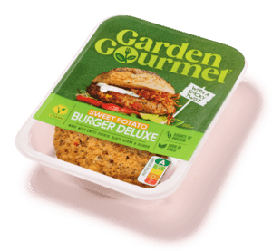 Zoete aardappel burger deluxe