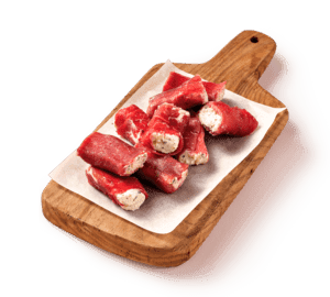 Carpacciorolletjes met pestoroomkaas