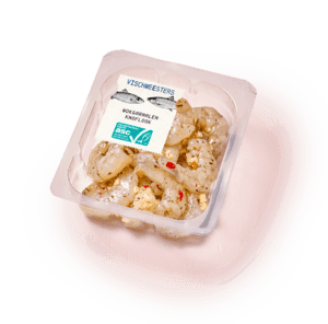 Wokgarnalen knoflook