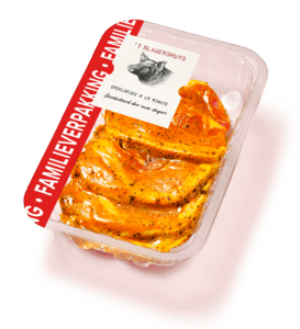 Speklapjes à la minute gemarineerd