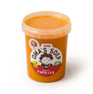 Gegrilde paprikasoep met zwarte peper