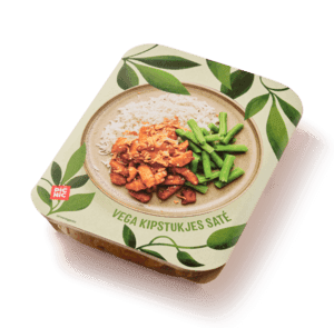 Vegetarische kipstukjes saté