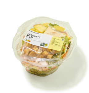 Maaltijdsalade gerookte kip volkoren