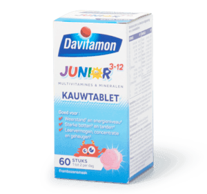 Junior kauwvitamine D 3+ framboos