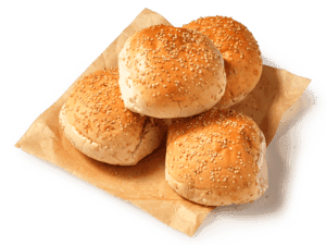 Grote sesambollen wit