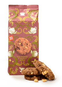 Dark chocolate hazelnut cookies