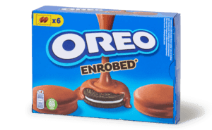 Enrobed Koekjes Omhuld Met Melkchocolade 6x