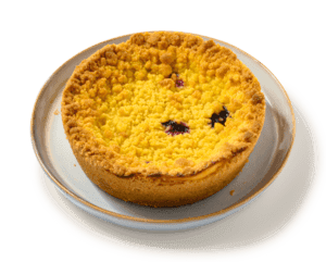 Bosbessen crumble taartje